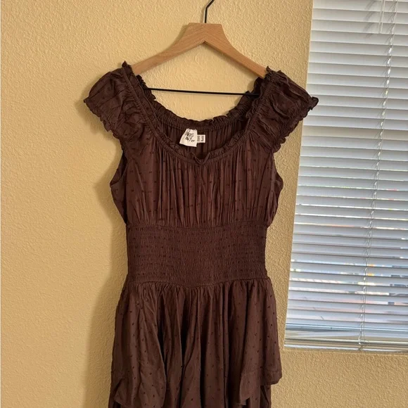Princess Polly Chocolate Textured Romper - Picture 4 of 4